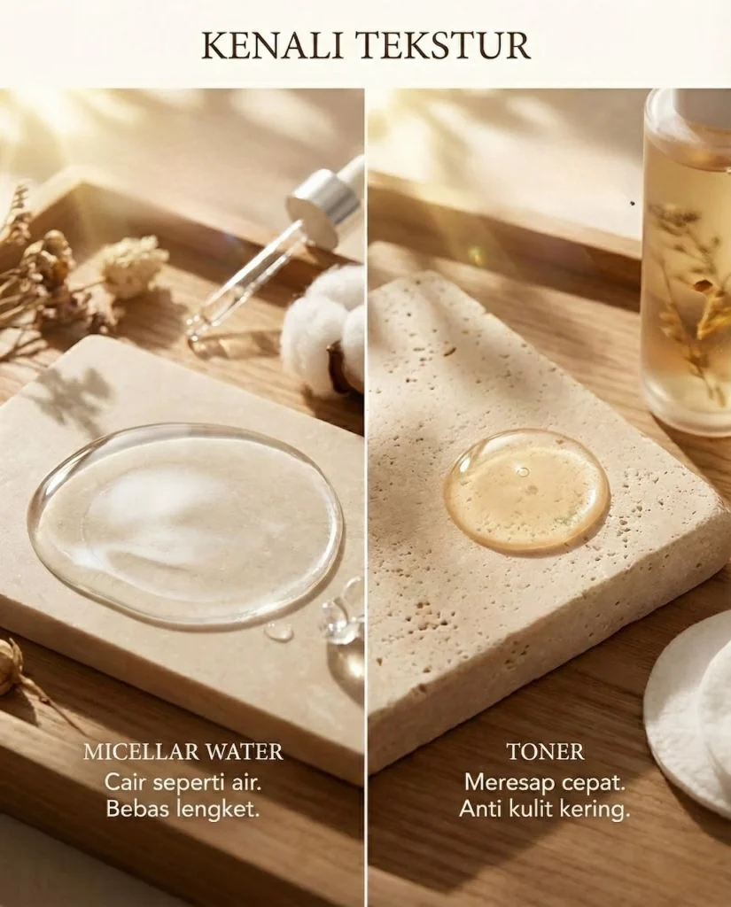 Kenali tekstur micellar water toner