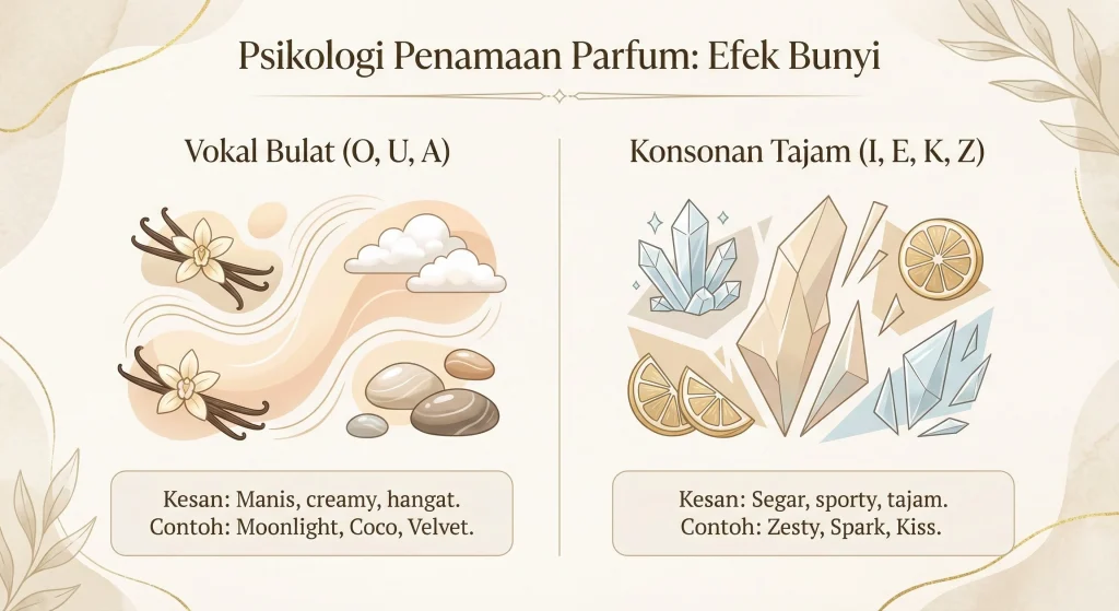 Psikologi penamaan parfum efek bunyi